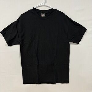 VTG Hanes Beefy-T Shirt Men's L Black 100% Cotton Crew Neck‎ Made in El Salvador